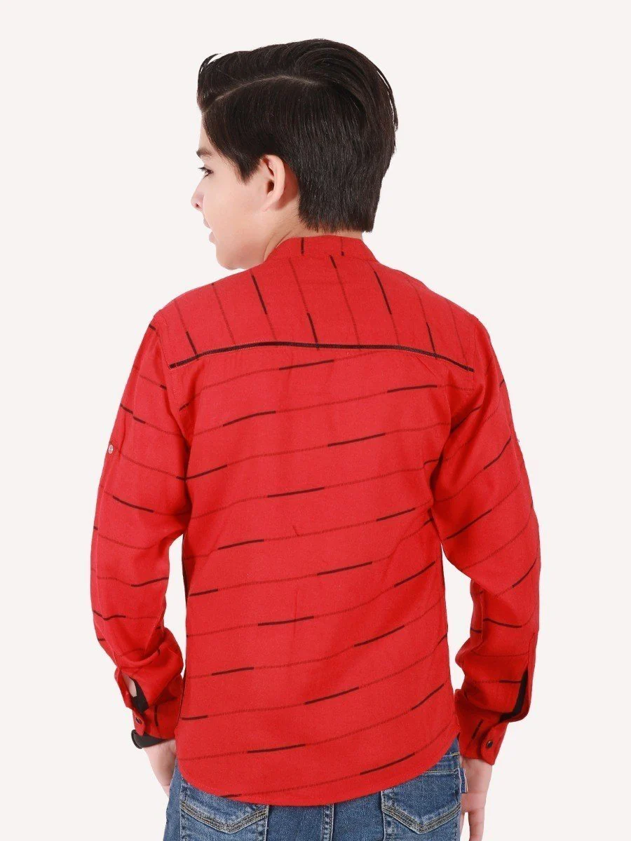 Boy's Red Shirt - EBTS20-27268 - Image 3