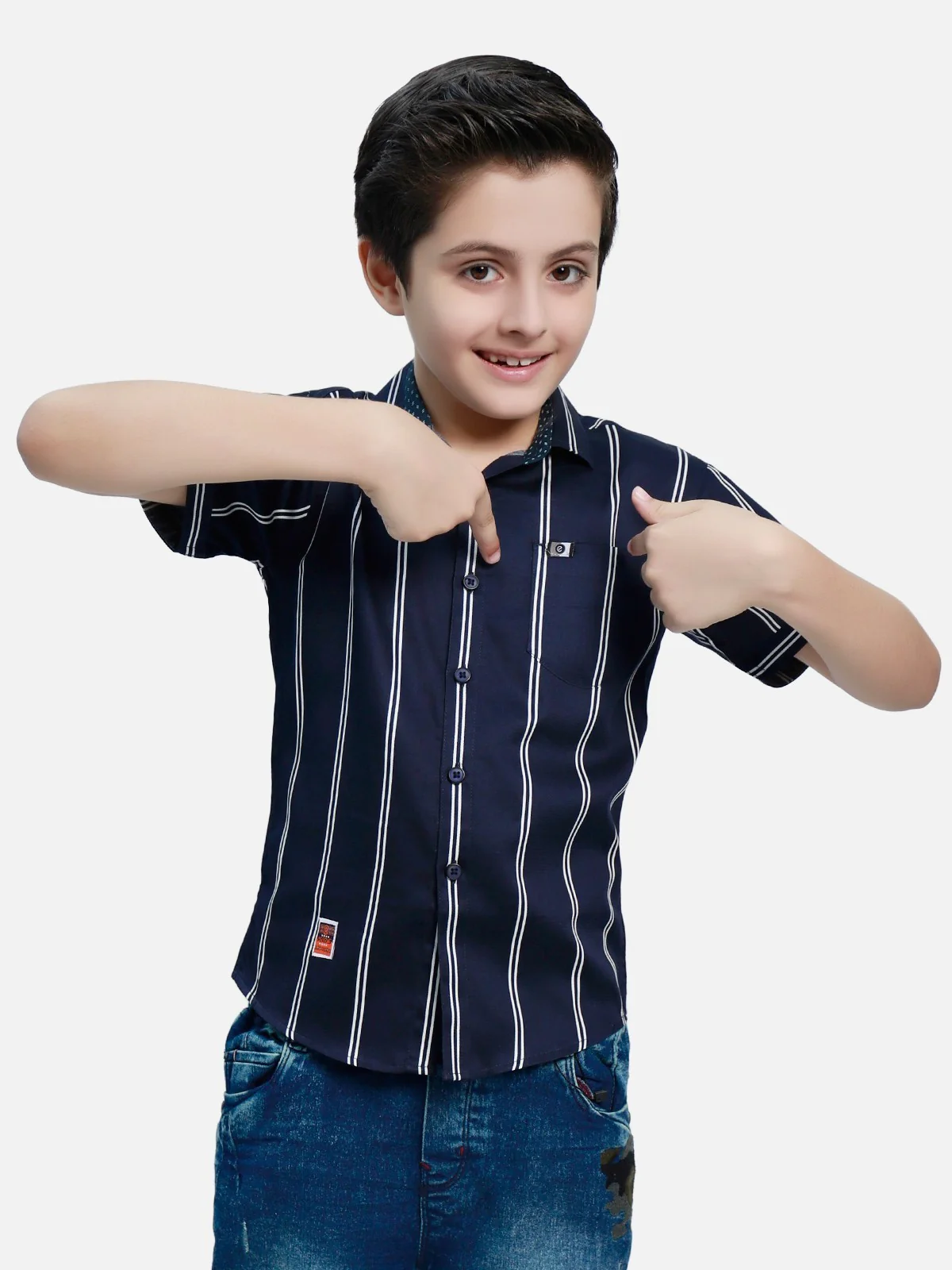 Boy's Navy Blue Shirt - EBTS20-27278 - Image 2