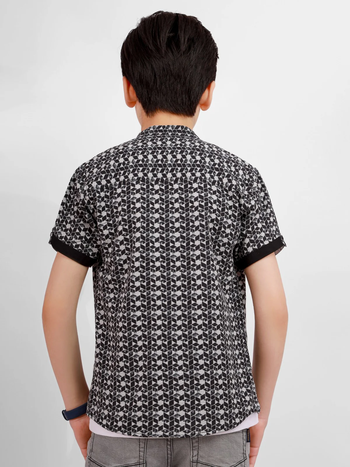 Boy's Black & White Shirt - EBTS20-27282 - Image 2
