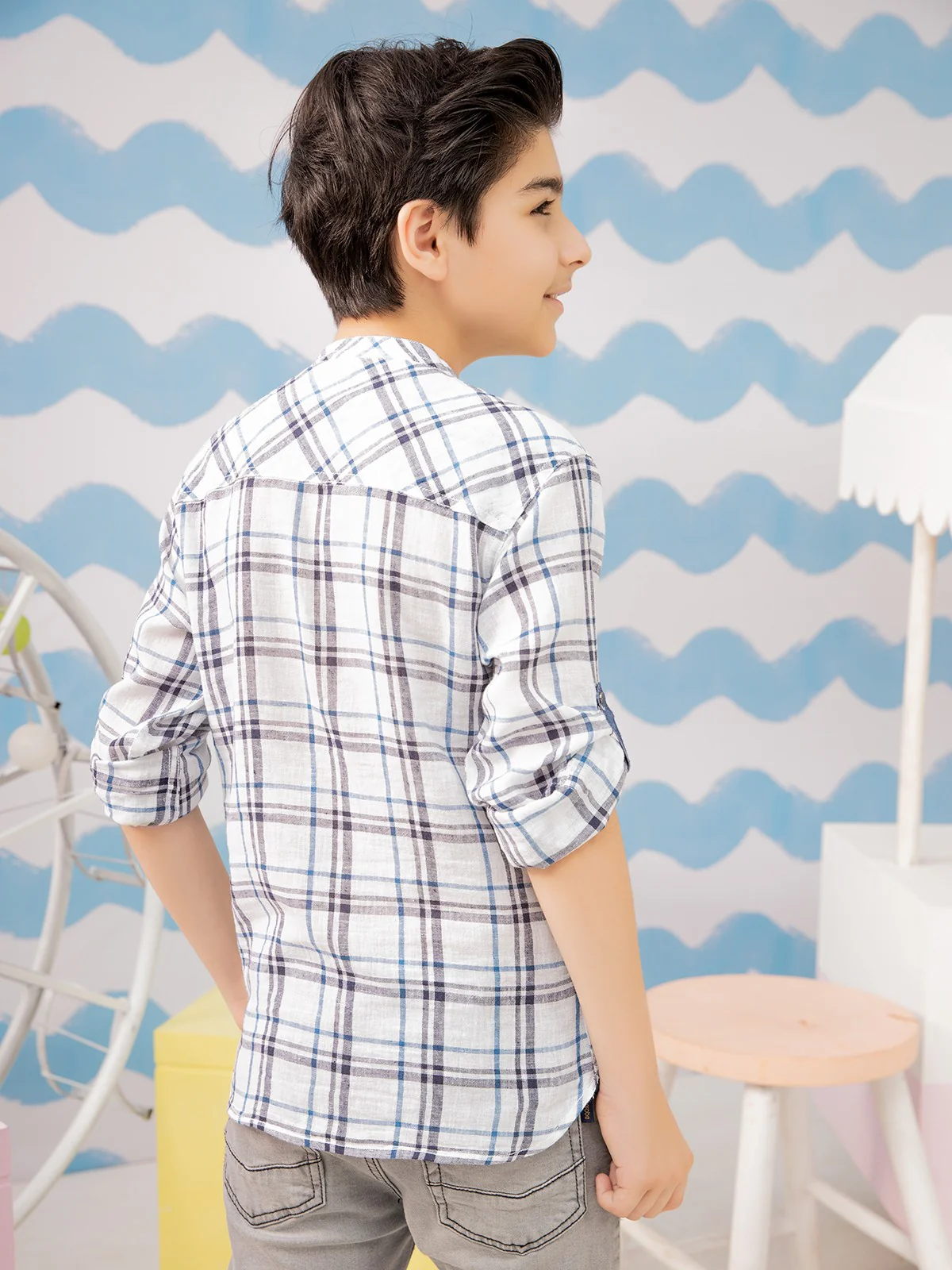 Boy's Ice Blue Shirt - EBTS21-27264 - Image 3