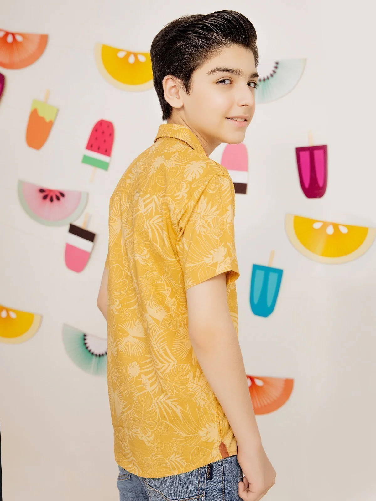 Boy's Light Gold Shirt - EBTS21-27300 - Image 4