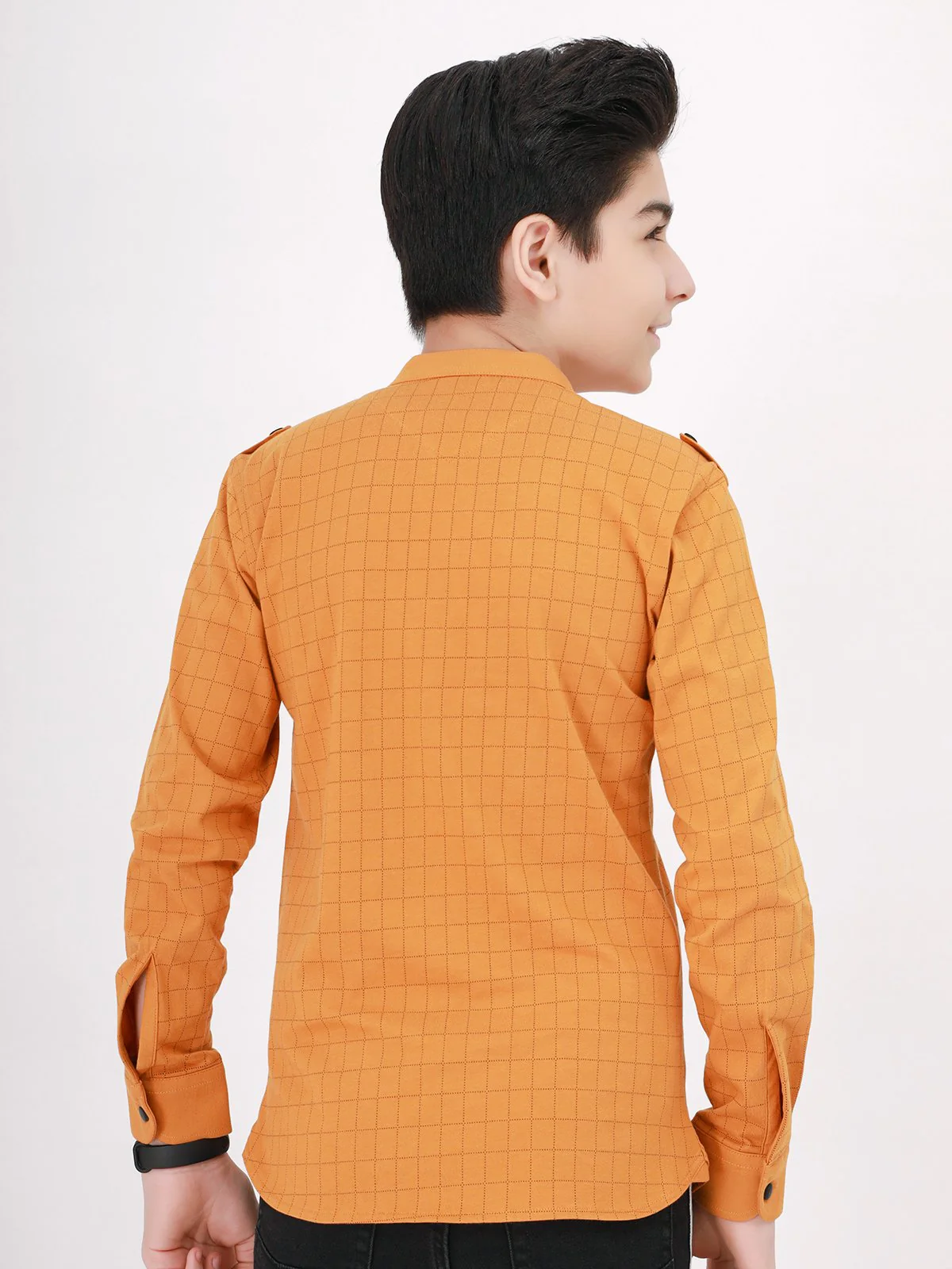 Boy's Mustard Shirt - EBTS21-27304 - Image 3