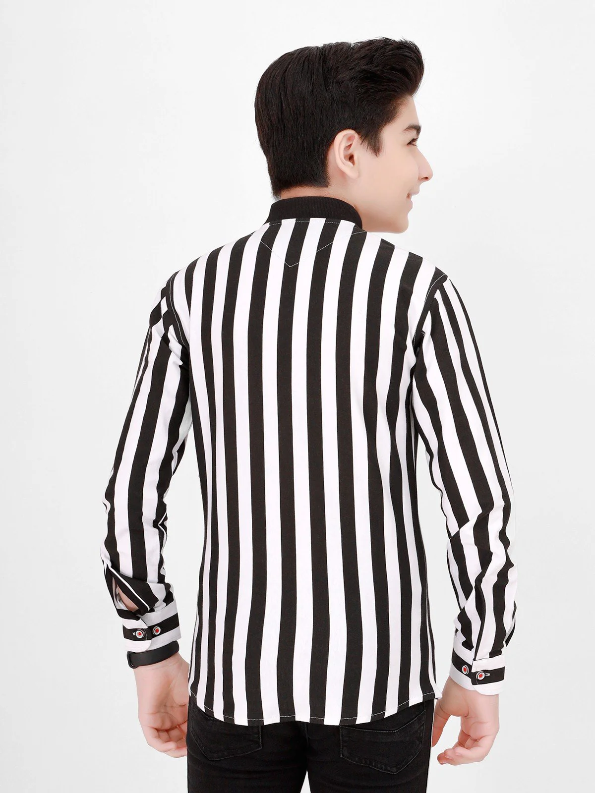 Boy's Black & White Shirt - EBTS21-27305 - Image 2