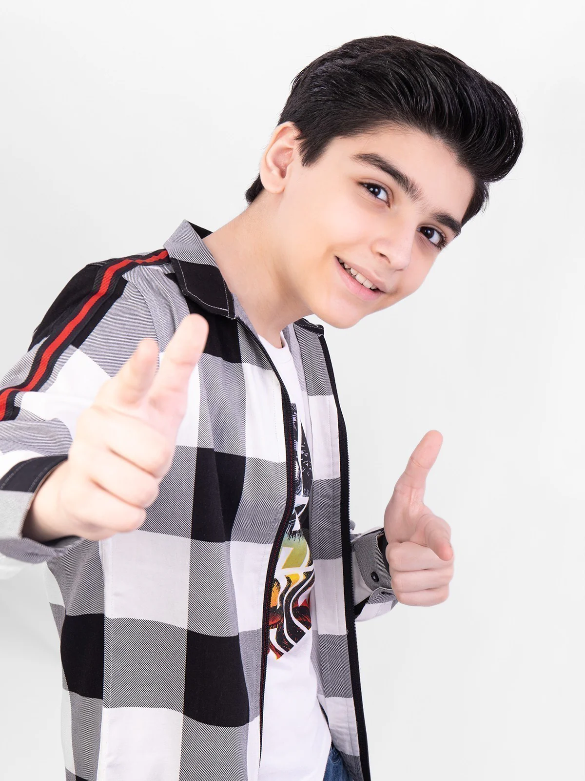Boy's Black & White Shirt - EBTS21-27313 - Image 2
