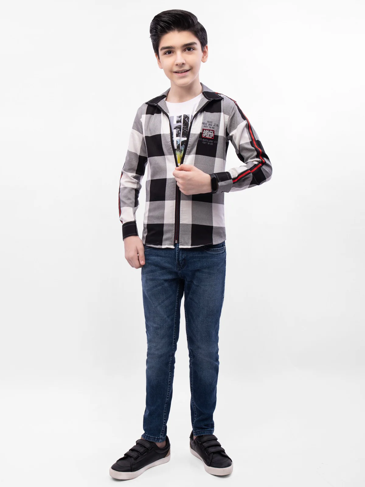 Boy's Black & White Shirt - EBTS21-27313 - Image 3