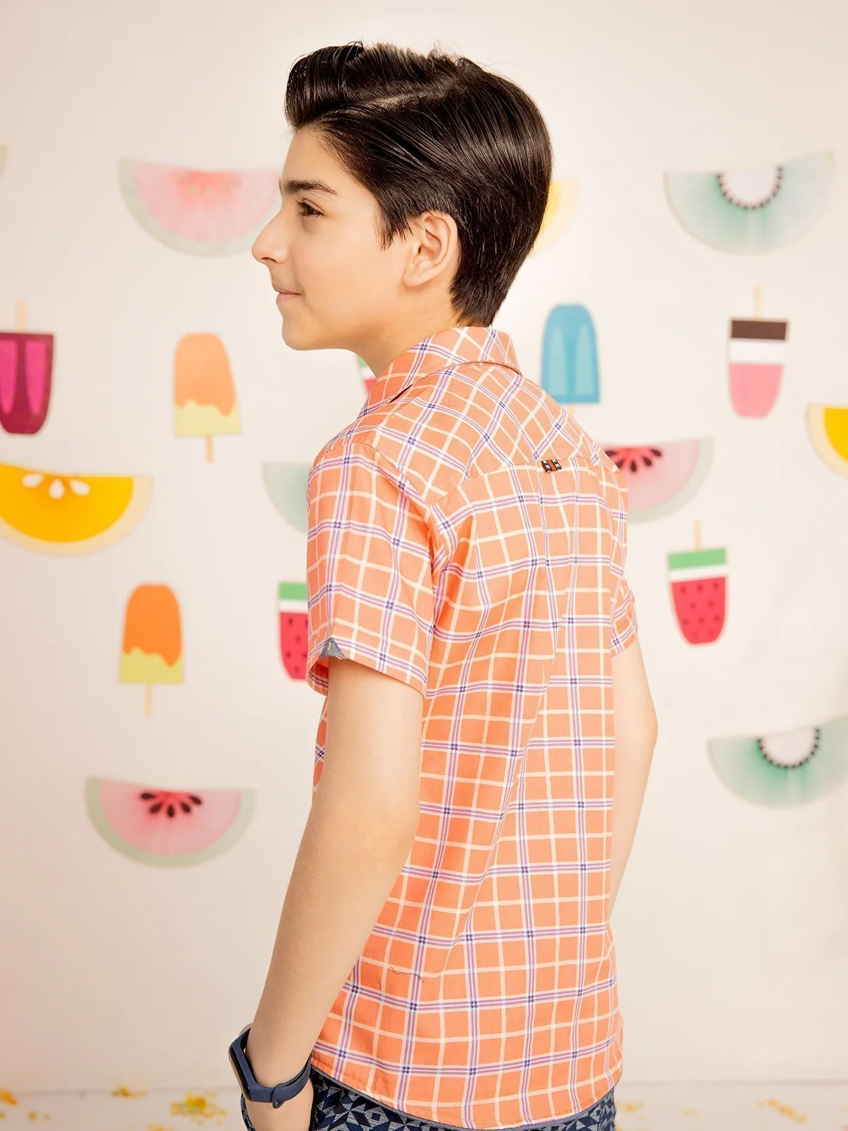 Boy's Peach Shirt - EBTS21-27316 - Image 2