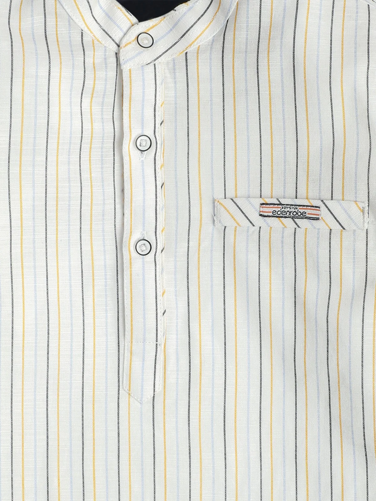Boy's Off White Shirt - EBTS21-27318 - Image 2