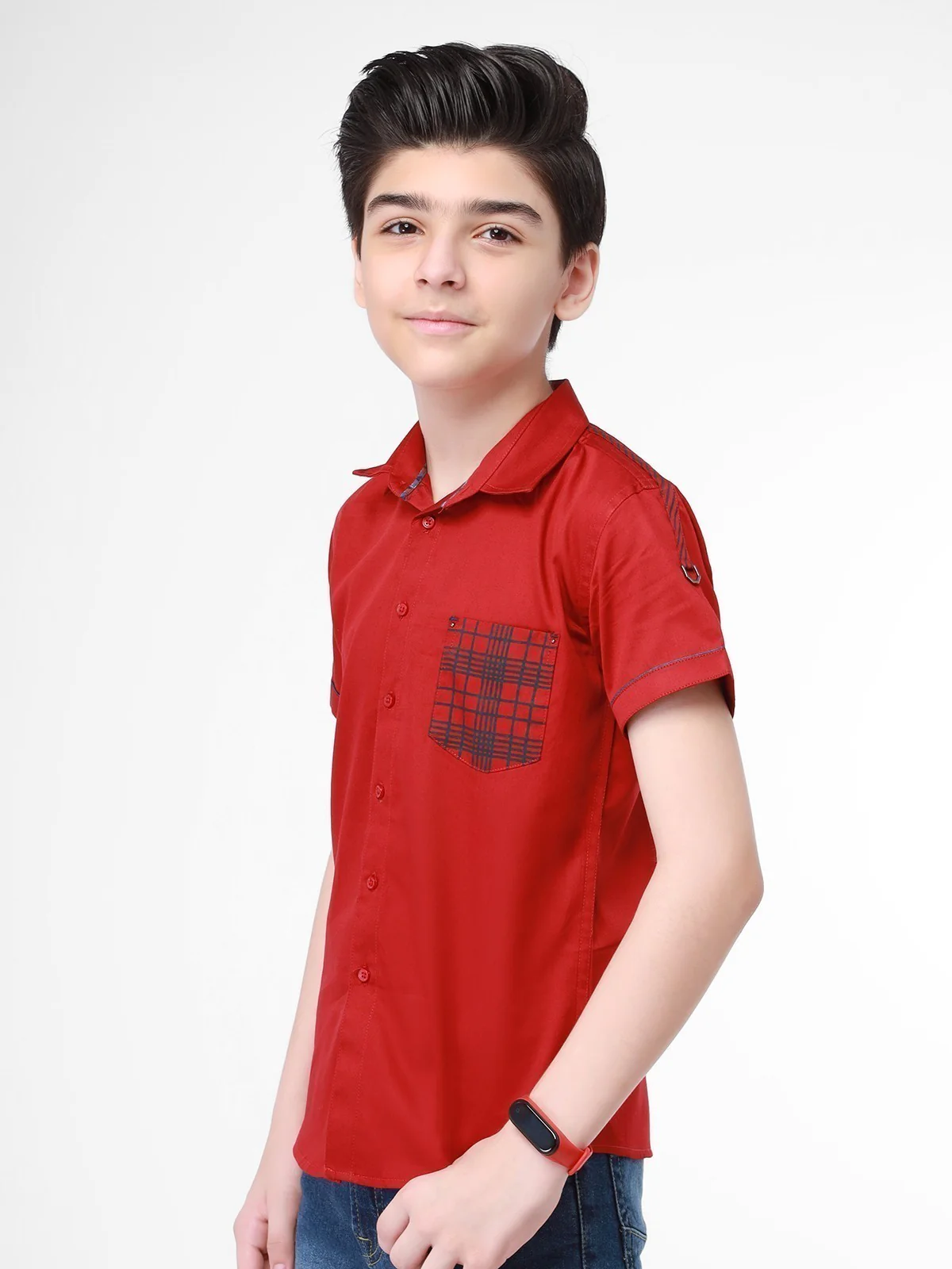 Boy's Maroon Shirt - EBTS21-27323 - Image 2