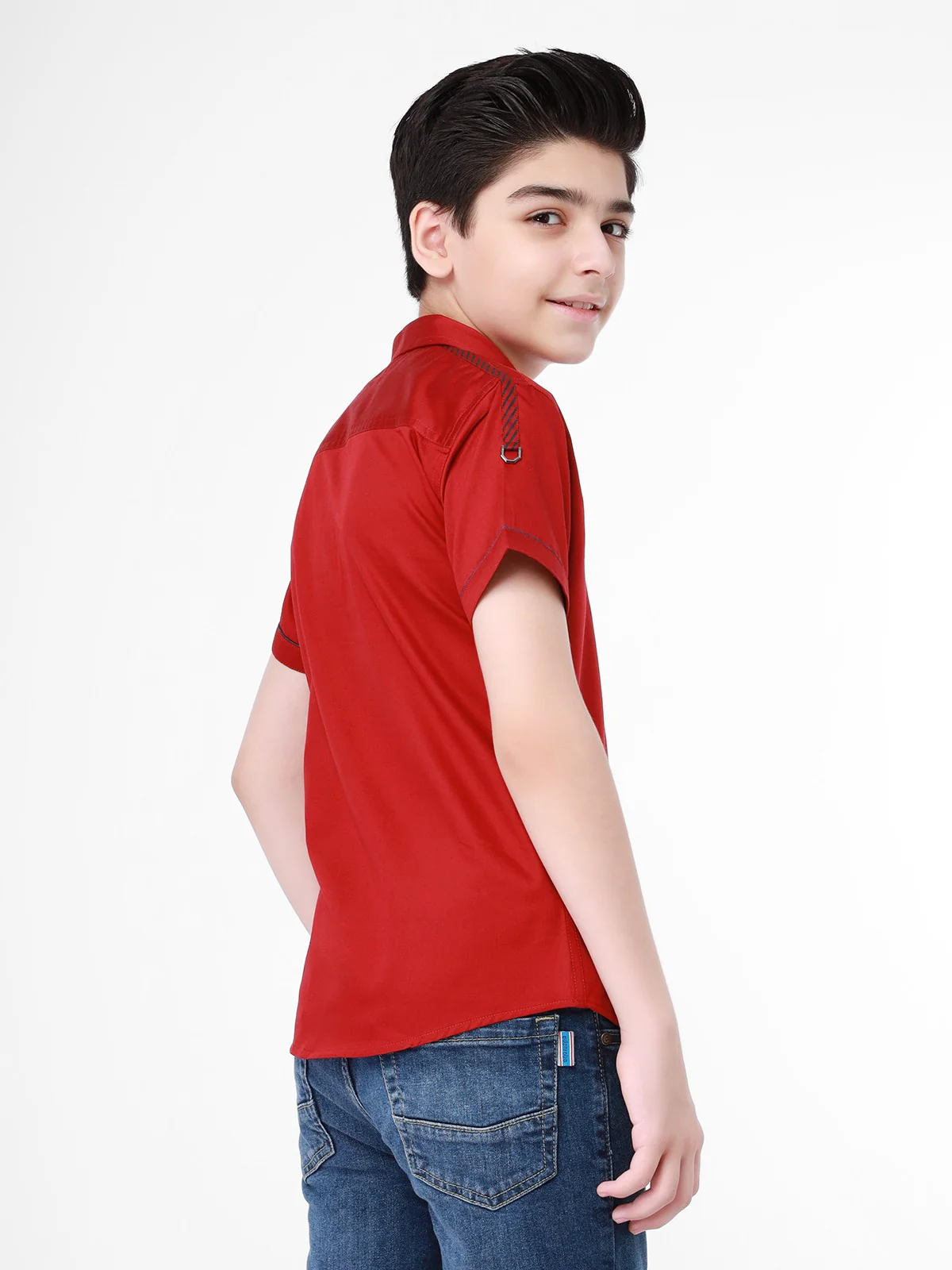Boy's Maroon Shirt - EBTS21-27323 - Image 3