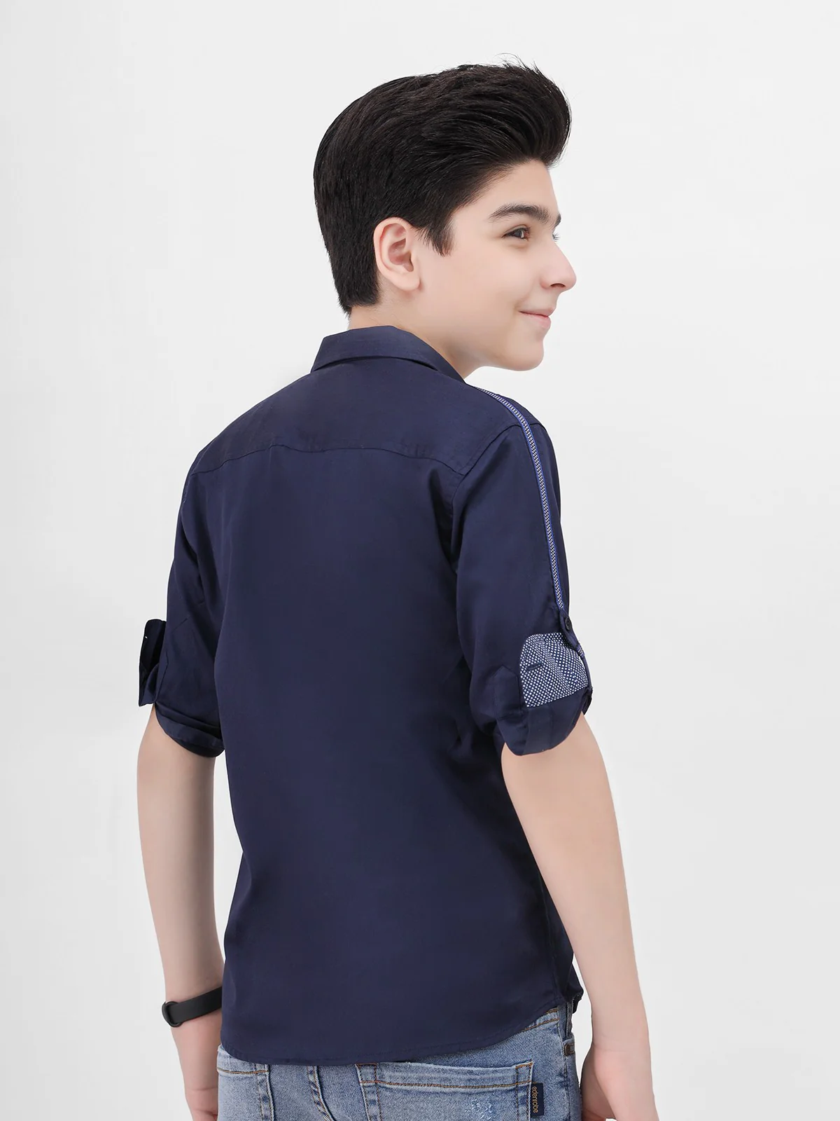 Boy's Navy Blue Shirt - EBTS21-27324 - Image 3