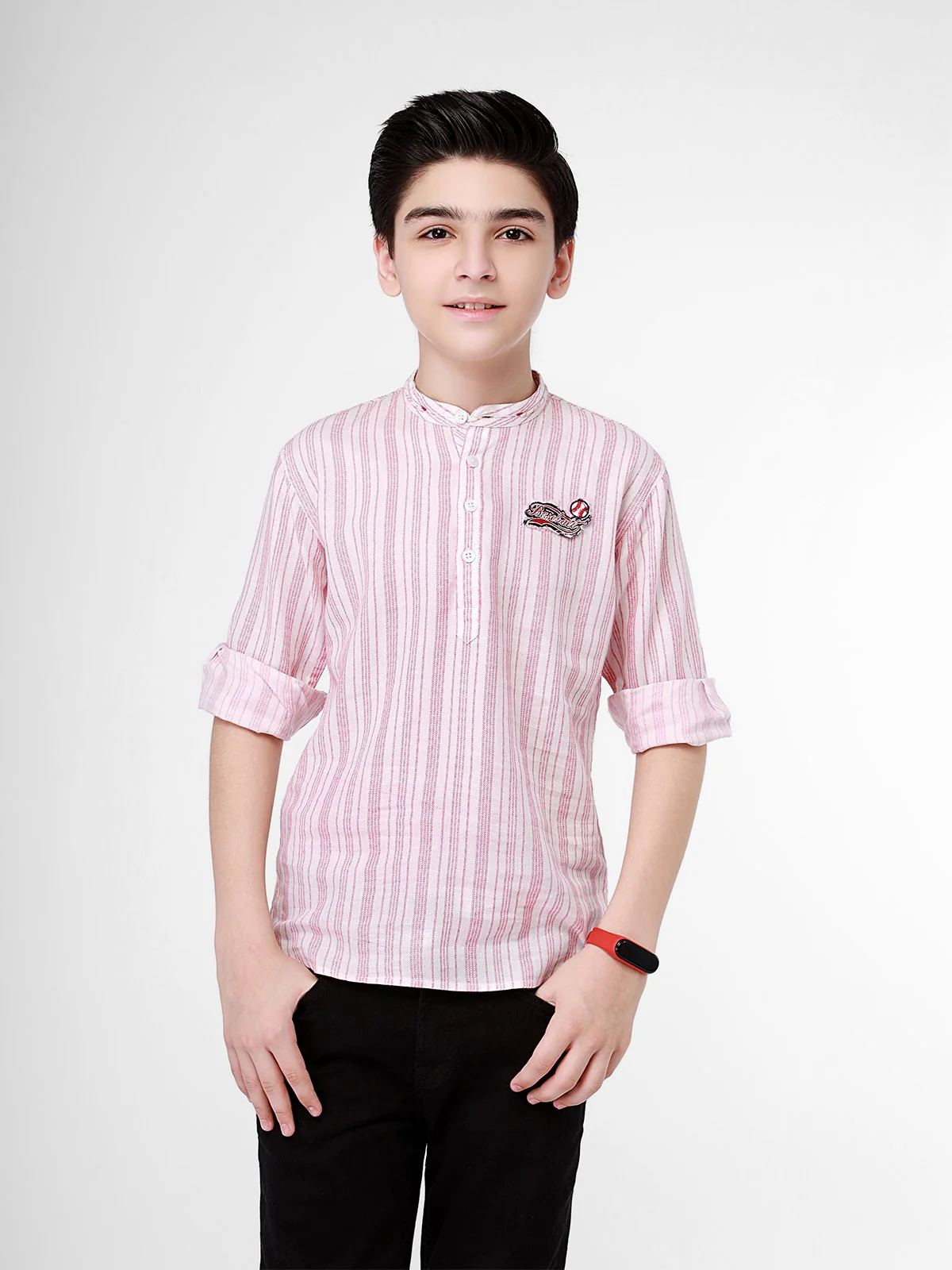 Boy's Red & White Shirt - EBTS21-27339 - Image 2
