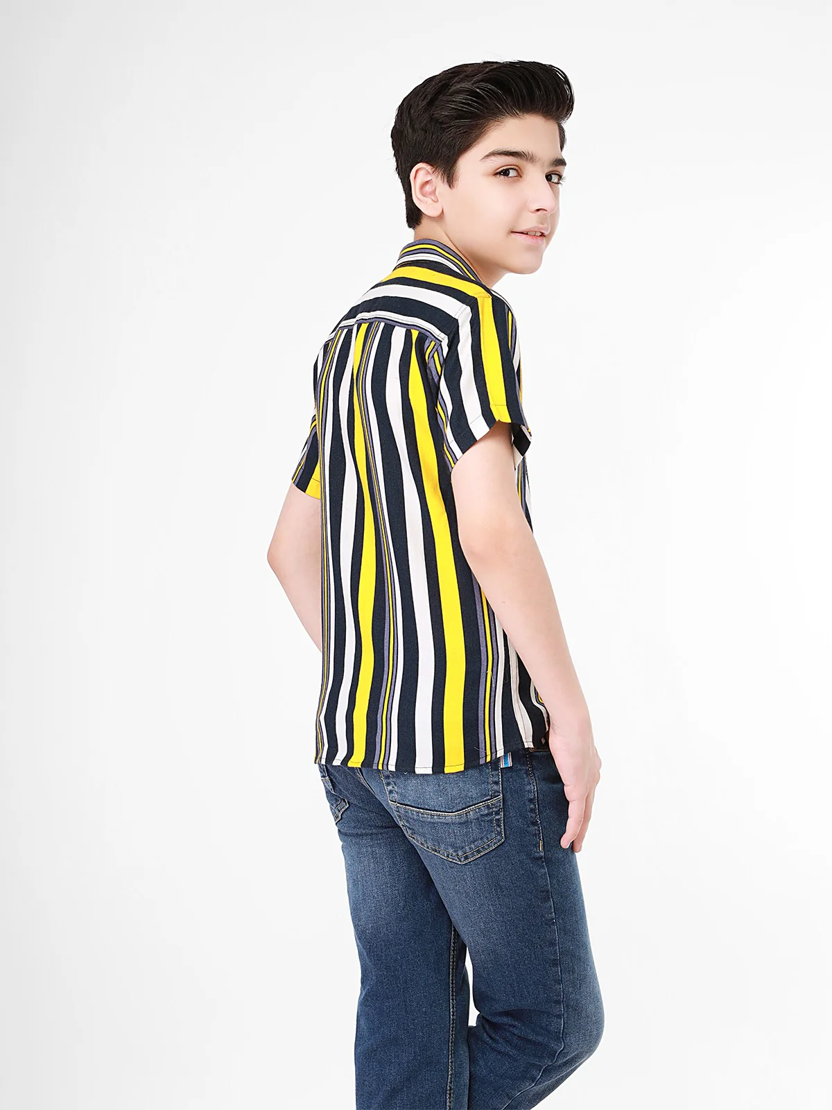 Boy's Yellow & Blue Shirt - EBTS21-27340 - Image 3