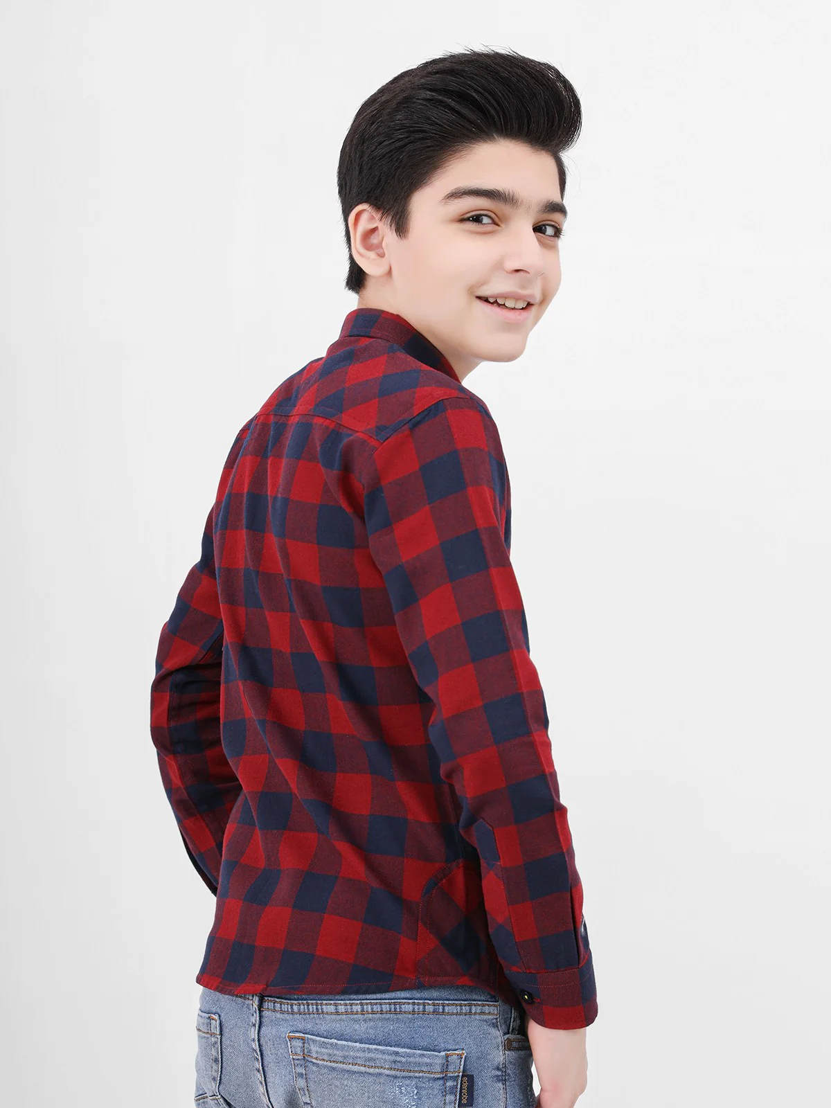Boy's Maroon Shirt - EBTS21-27354 - Image 3