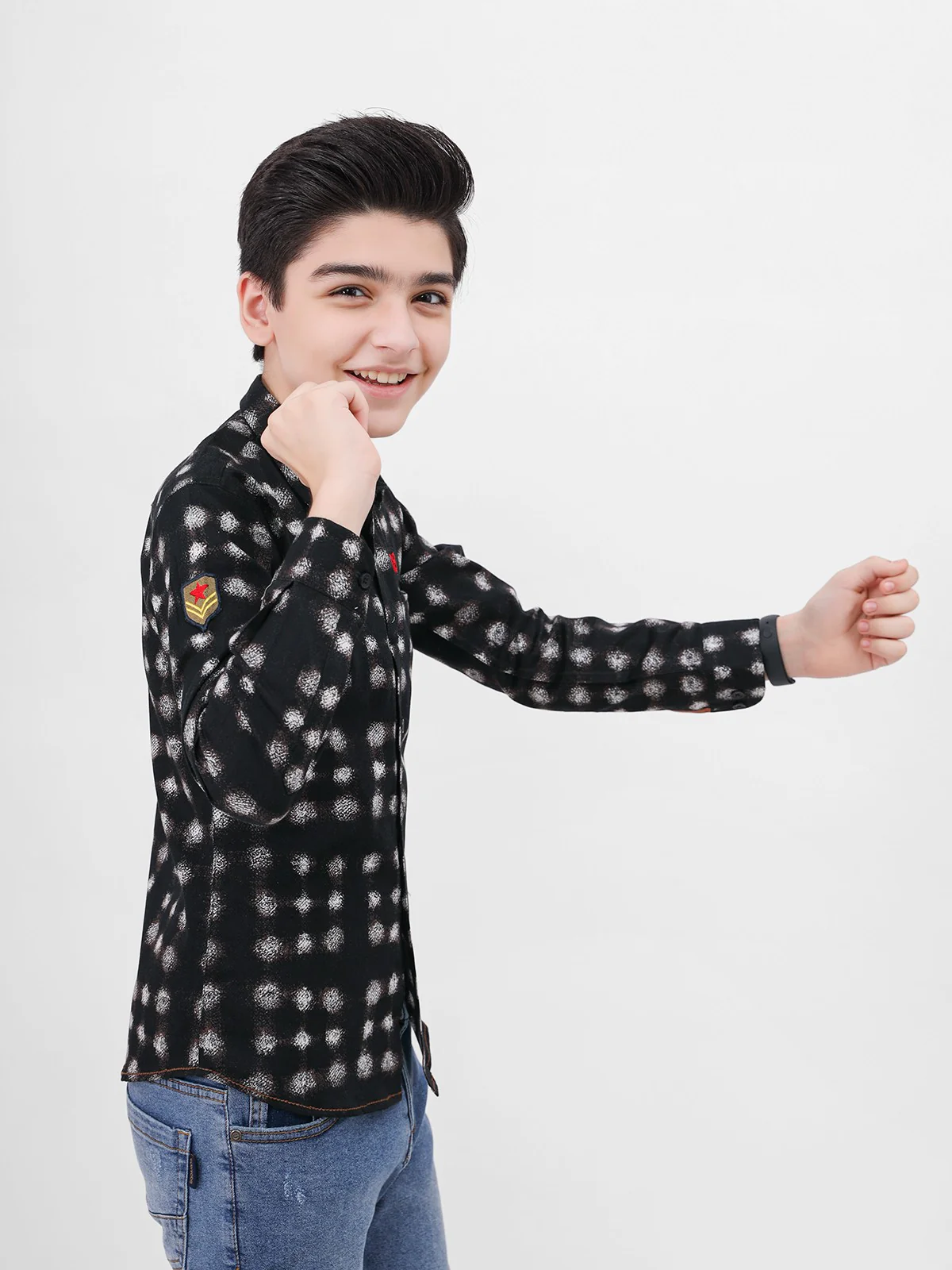 Boy's Black Shirt - EBTS21-27356 - Image 2