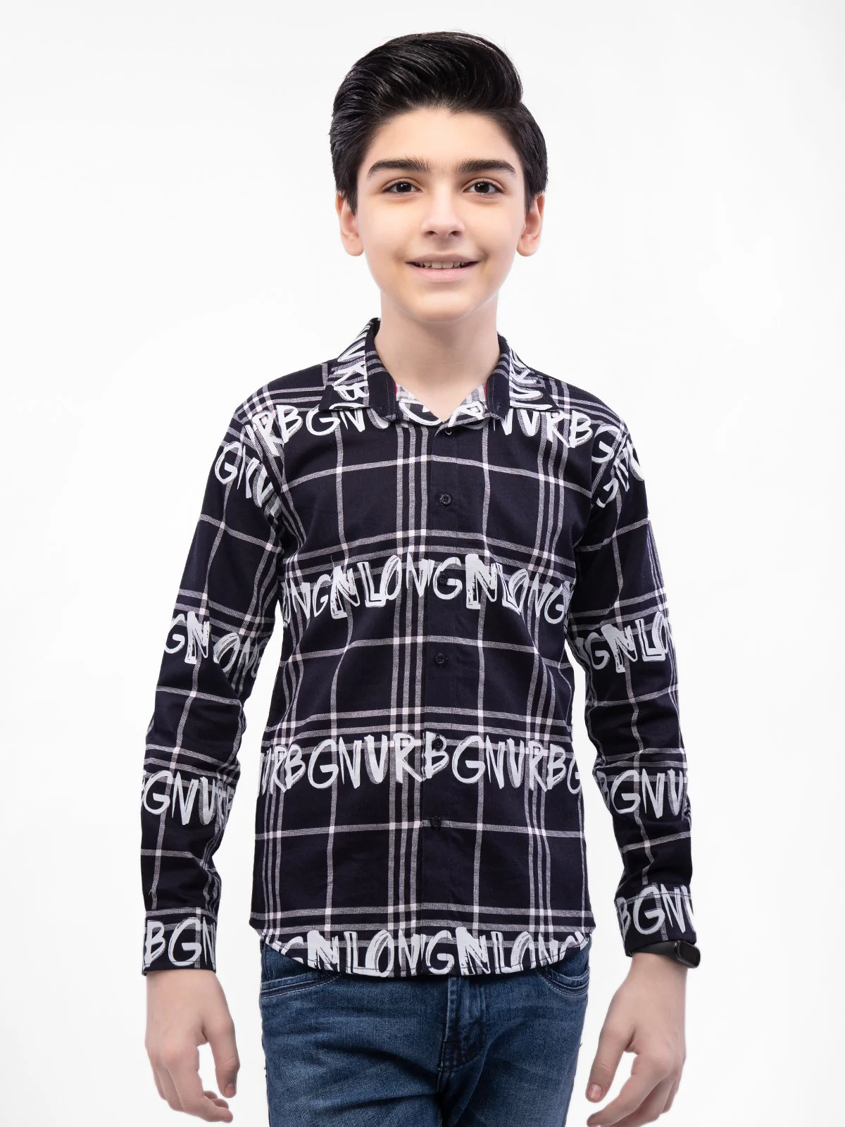 Boy's Black Shirt - EBTS21-27357