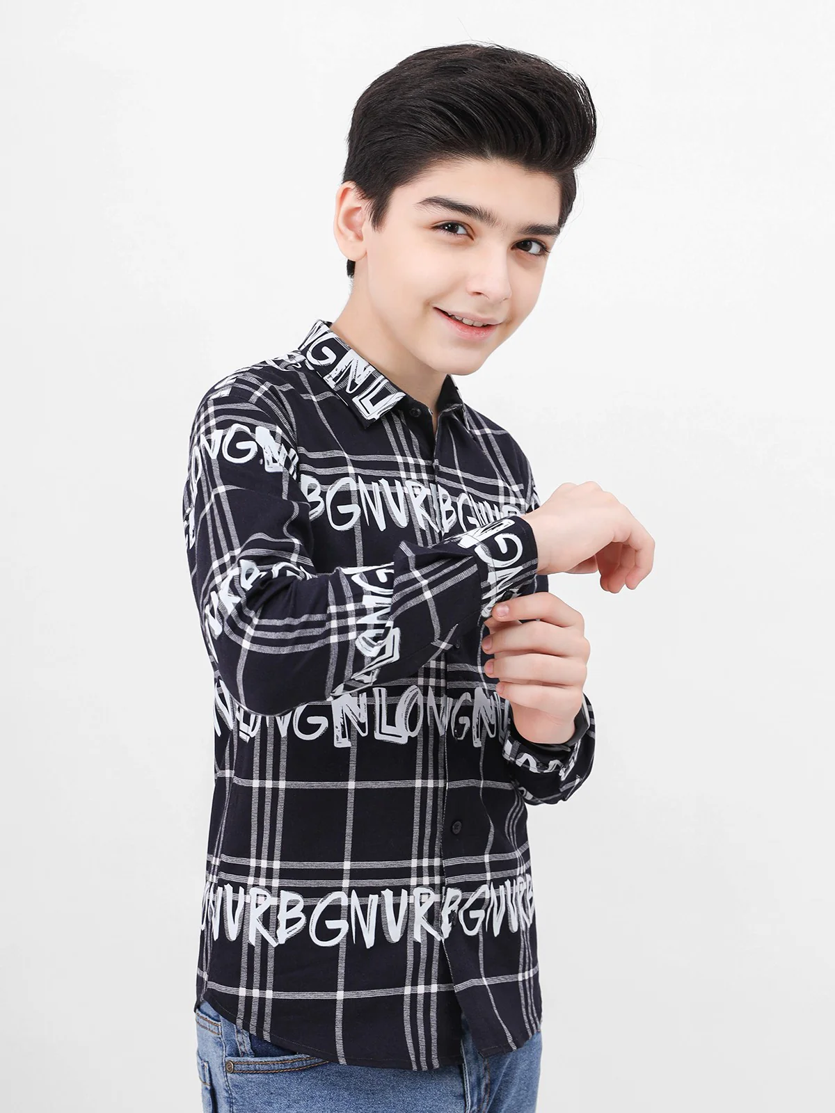 Boy's Black Shirt - EBTS21-27357 - Image 3