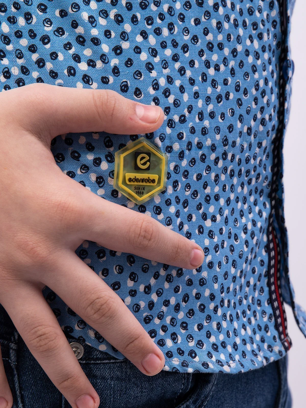 Boy's Blue Shirt - EBTS21-27358 - Image 3