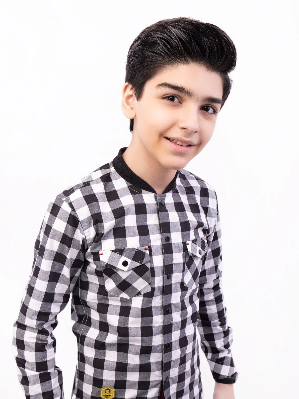 Boy's Black & White Shirt - EBTS21-27360 - Image 2