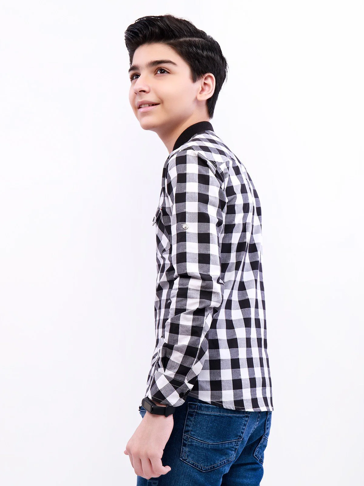 Boy's Black & White Shirt - EBTS21-27360 - Image 5
