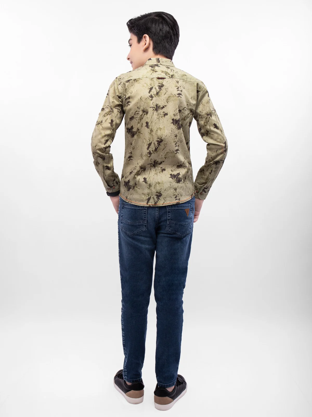 Boy's Sage Green Shirt - EBTS21-27361 - Image 3