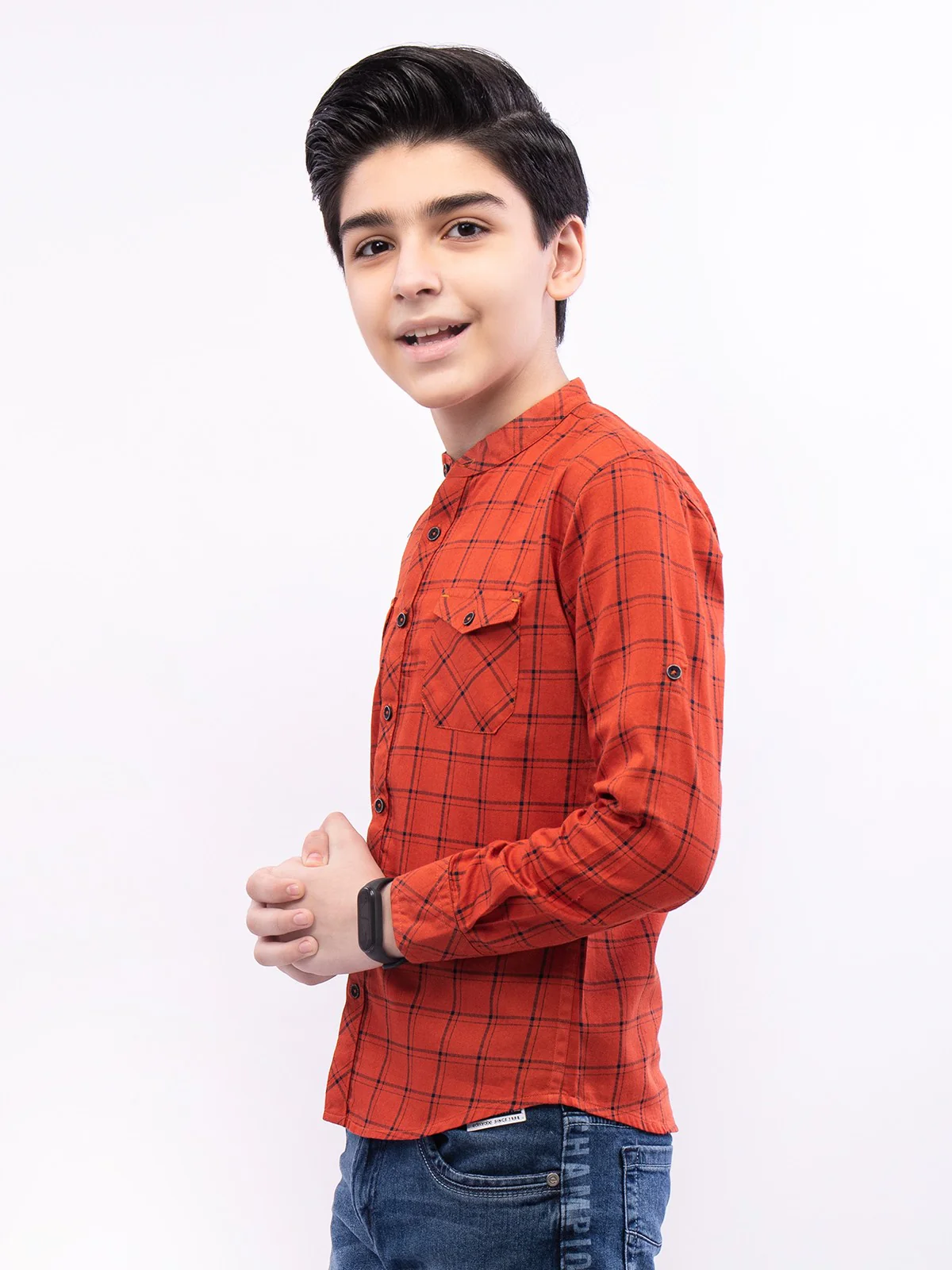 Boy's Rust Shirt - EBTS21-27364 - Image 3