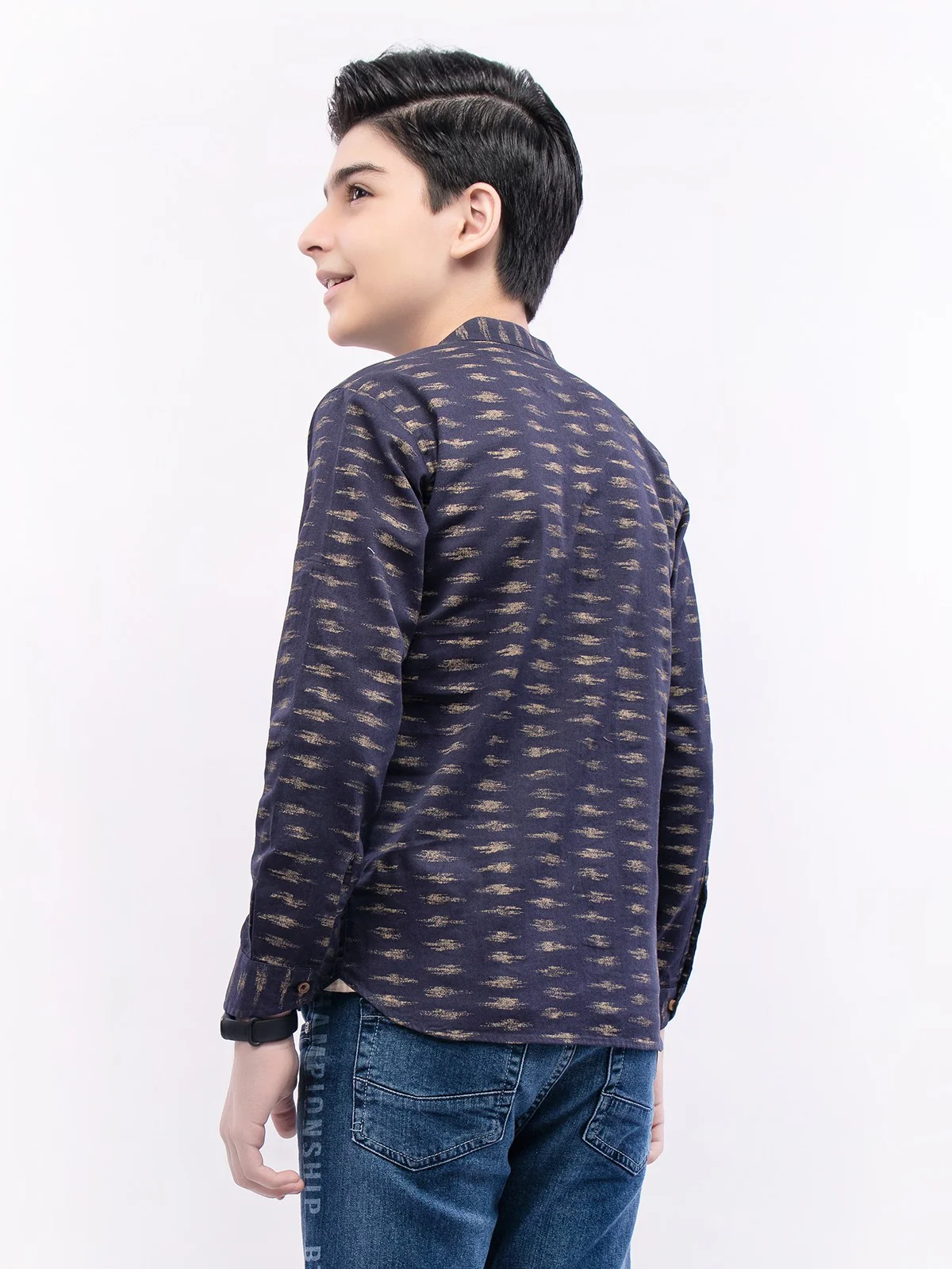 Boy's Navy Blue Shirt - EBTS21-27365 - Image 5