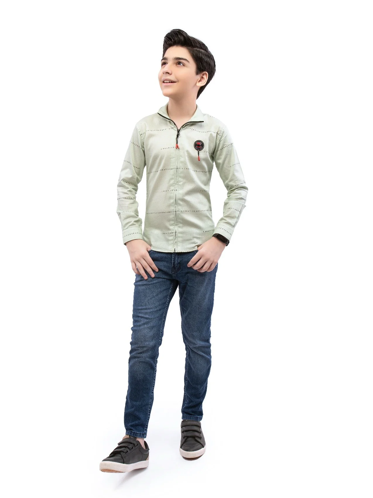 Boy's Light Green Shirt - EBTS21-27366 - Image 4