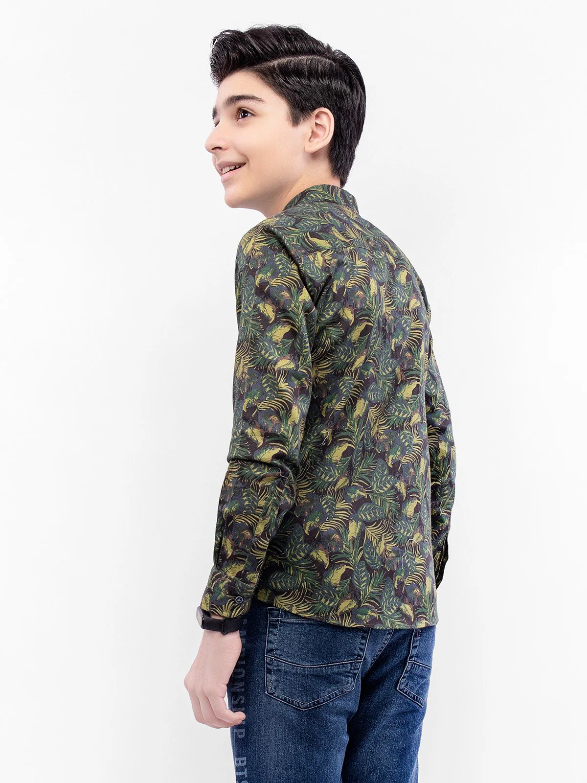 Boy's Green Shirt - EBTS21-27367 - Image 5
