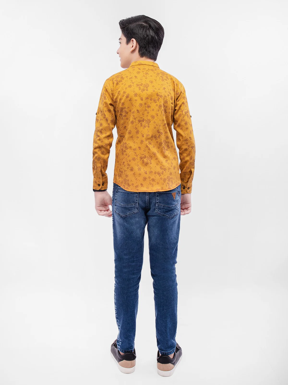 Boy's Mustard Shirt - EBTS21-27369 - Image 3