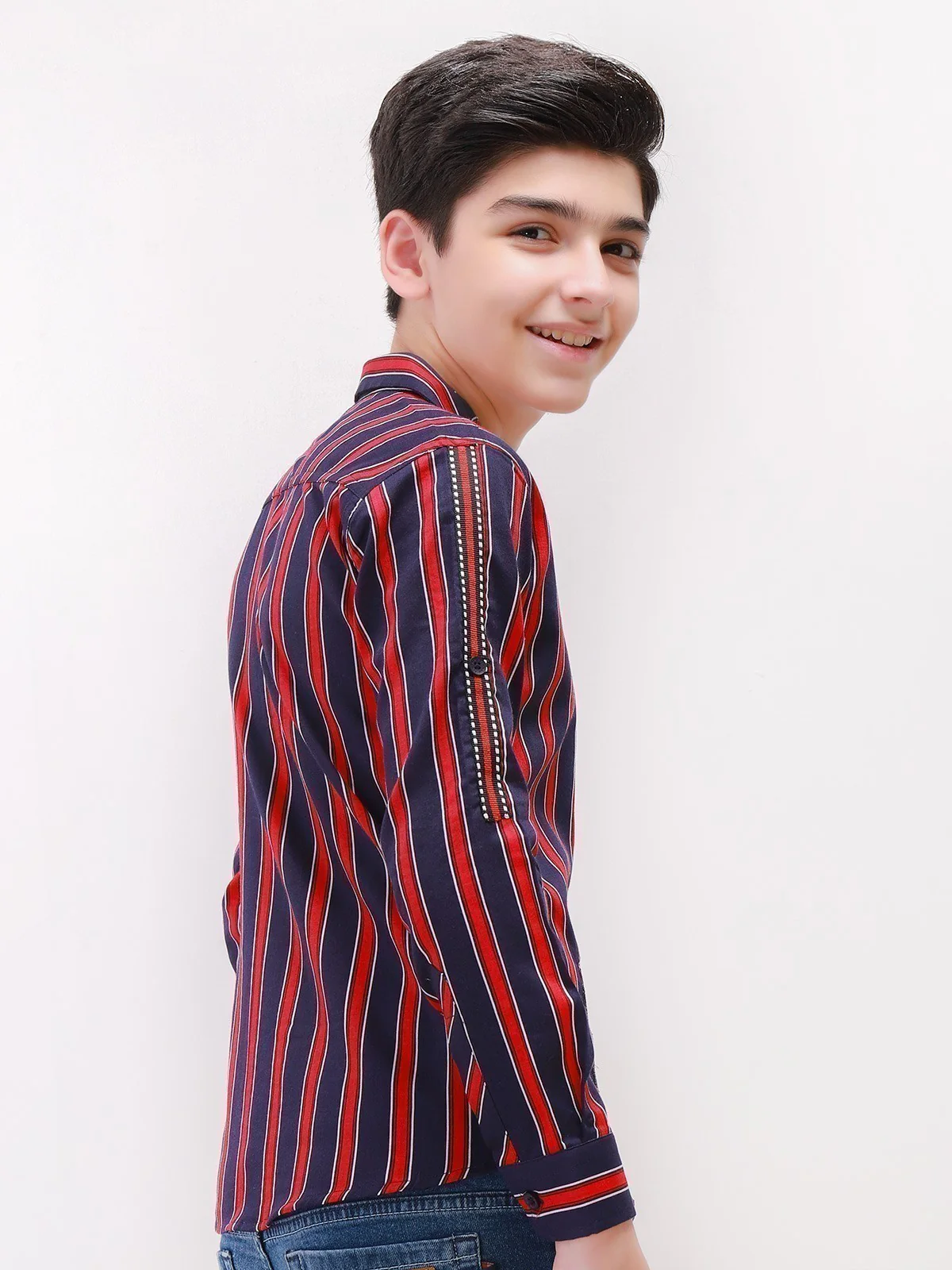 Boy's Red & Blue Shirt - EBTS21-27374 - Image 4