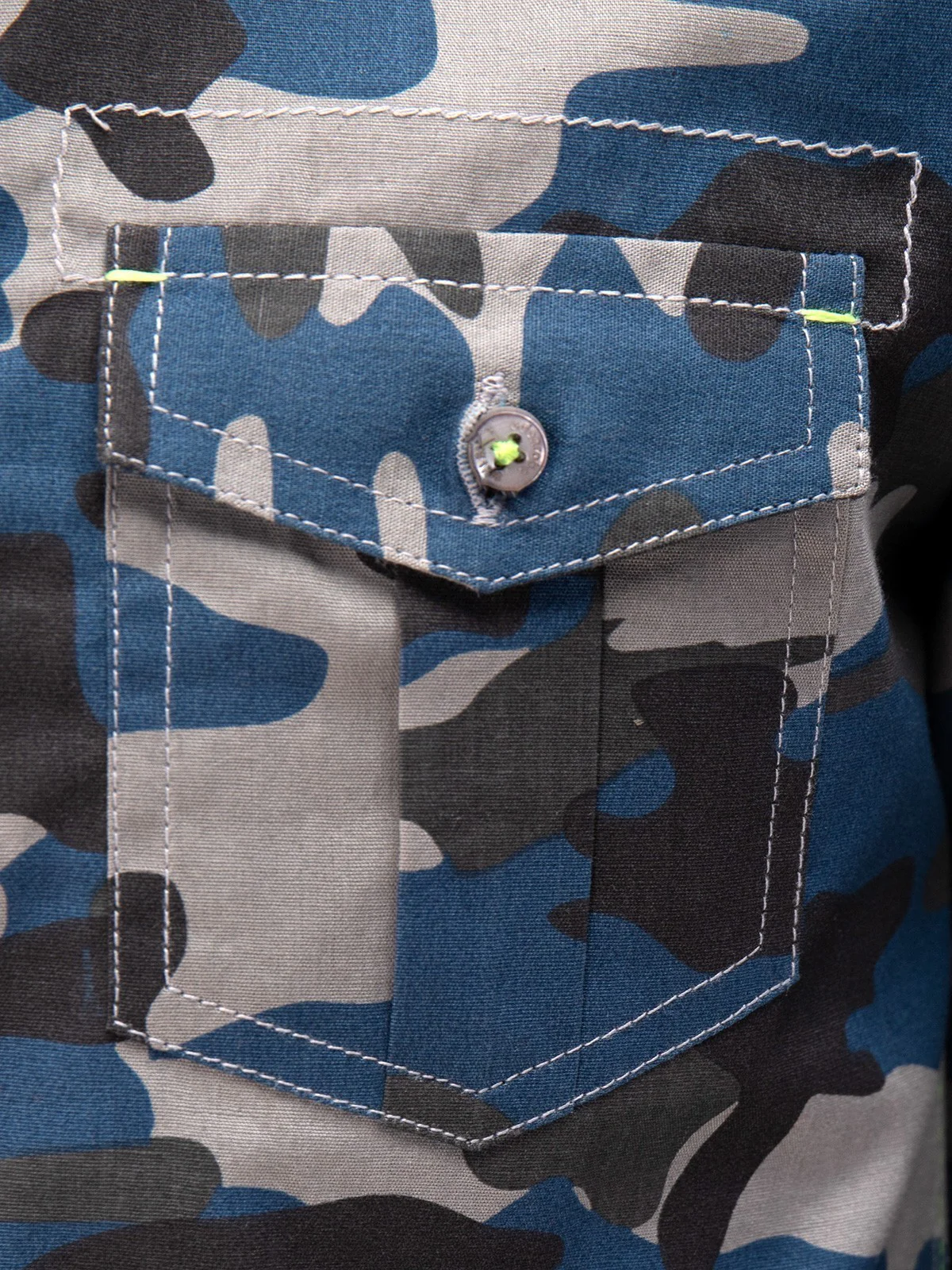 Boy's Grey & Blue Shirt - EBTS21-27383 - Image 3