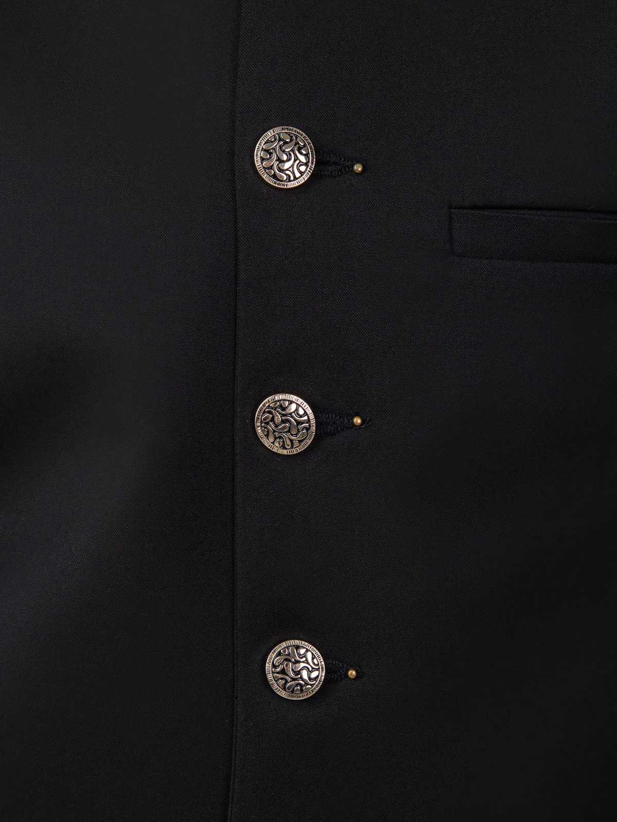 Boy's Black Sherwani Suit - EBTS21-34018 - Image 5
