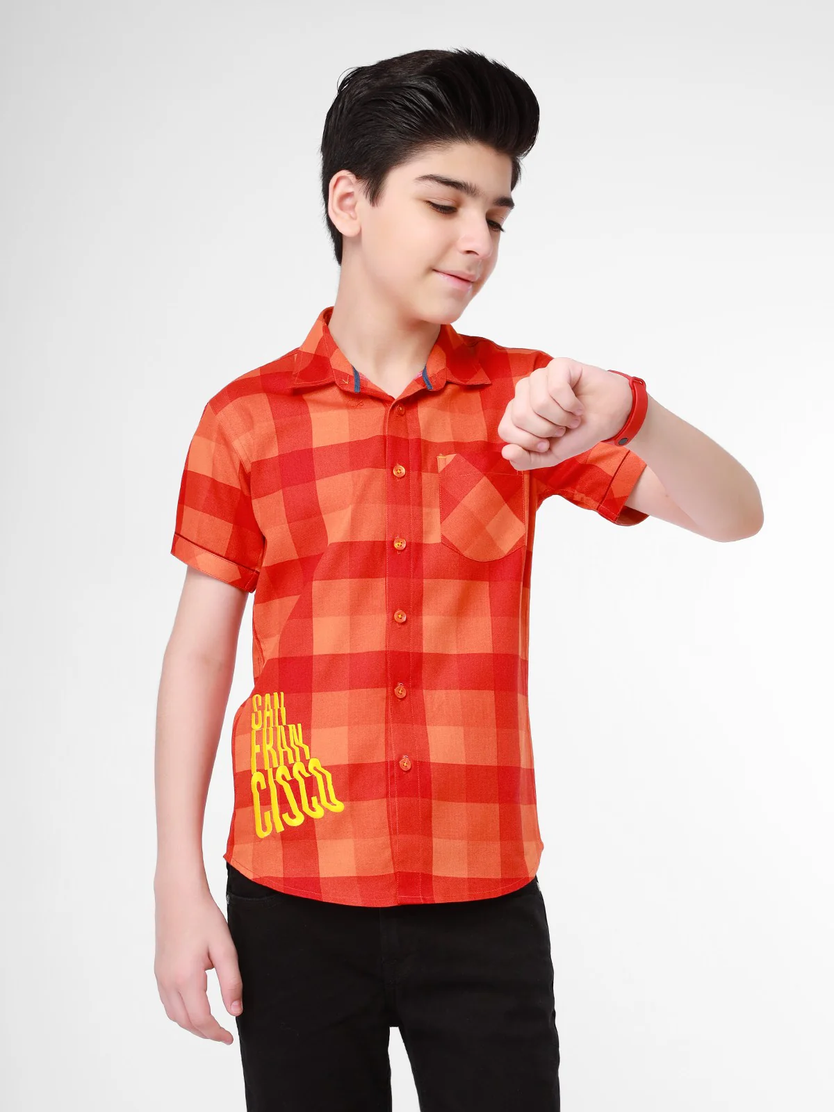 Boy's Rust Shirt - EBTS22-27327 - Image 2