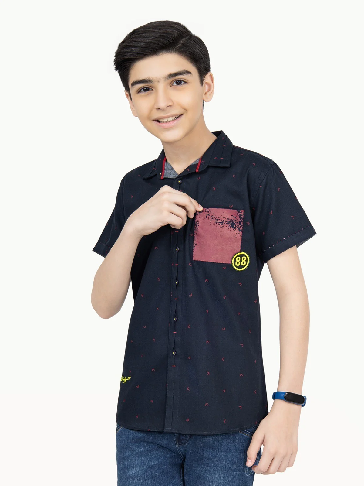 Boy's Navy Shirt - EBTS22-27330 - Image 2