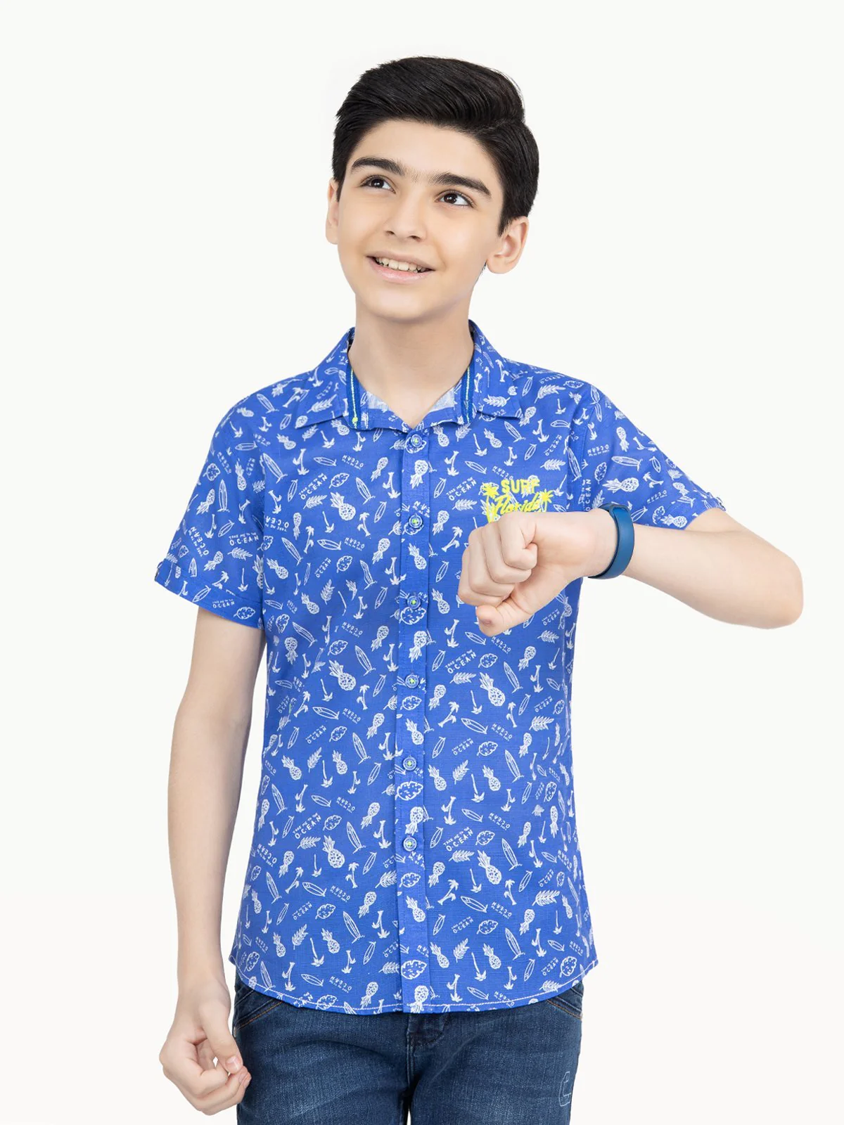 Boy's Royal Blue Shirt - EBTS22-27344 - Image 2