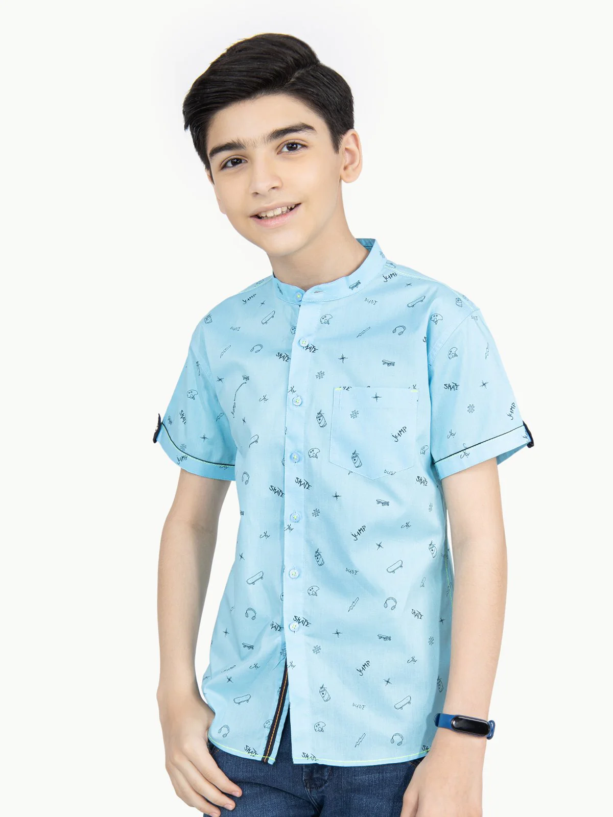 Boy's Sky Blue Shirt - EBTS22-27371 - Image 2