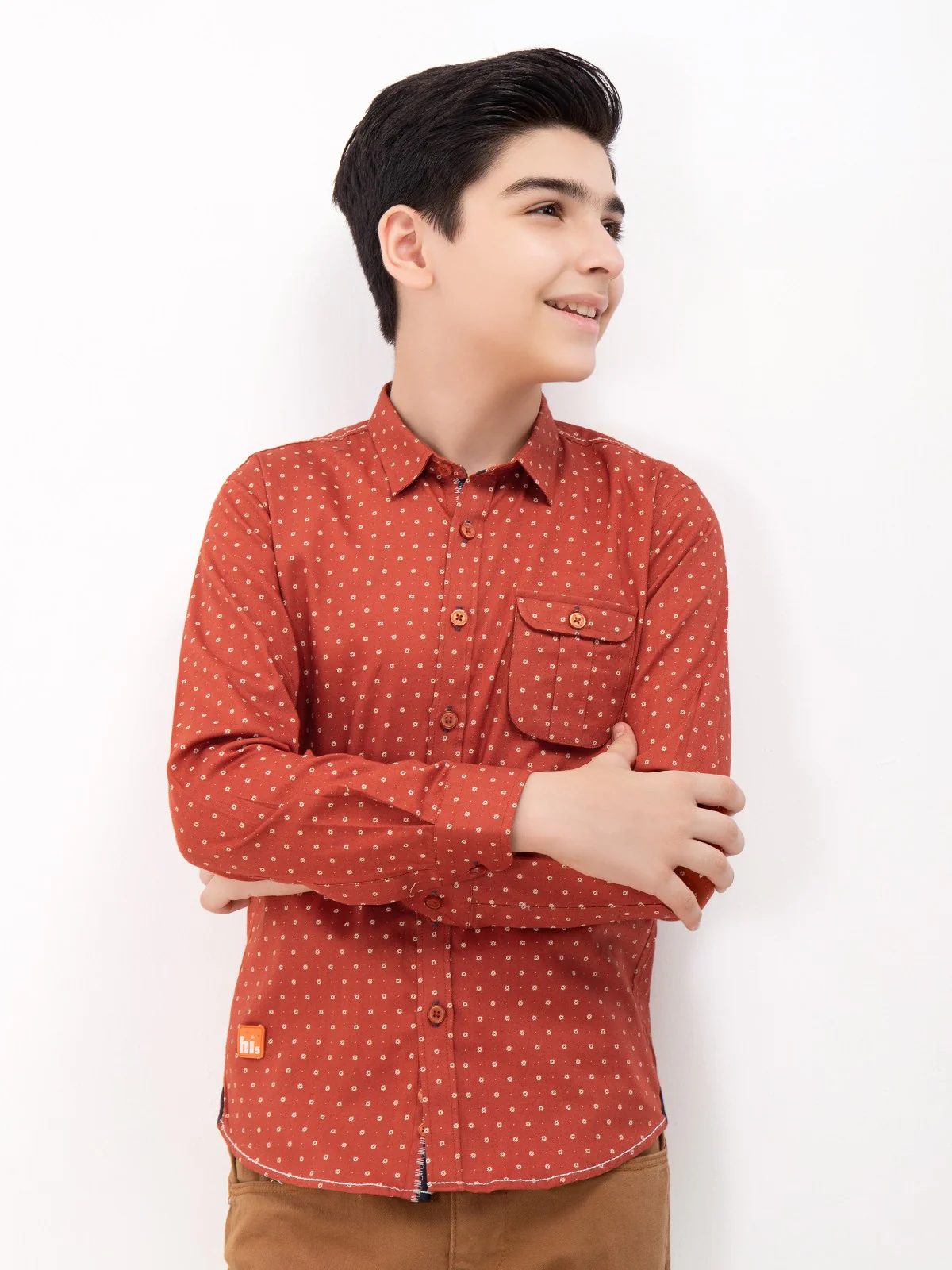 Boy's Rust Shirt - EBTS22-27378 - Image 2