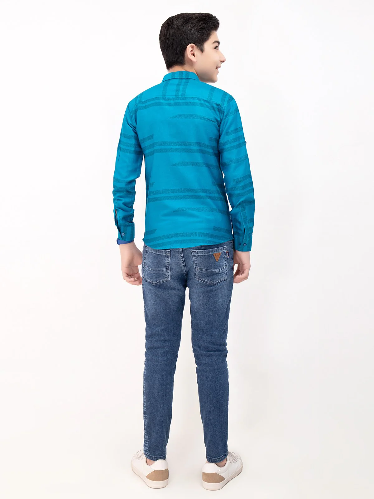 Boy's Ocean Blue Shirt - EBTS22-27380 - Image 4