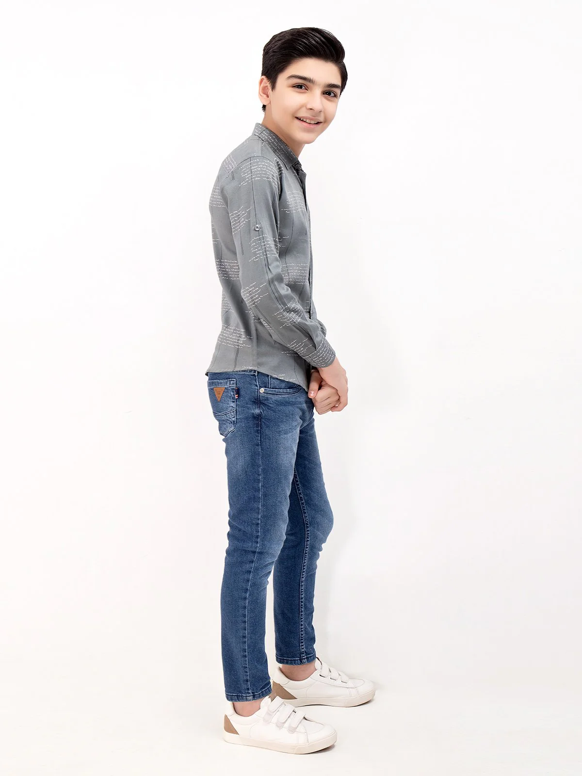 Boy's Grey Shirt - EBTS22-27381 - Image 2