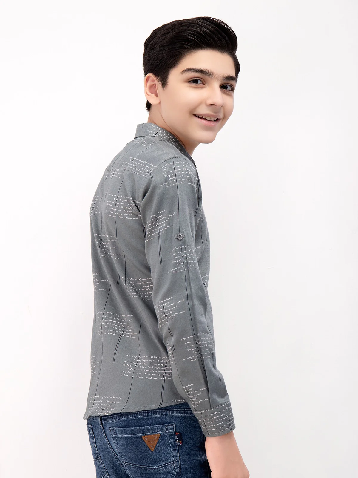 Boy's Grey Shirt - EBTS22-27381 - Image 3