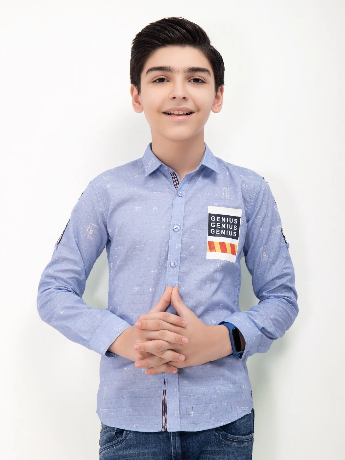 Boy's Sky Blue Shirt - EBTS22-27384 - Image 2