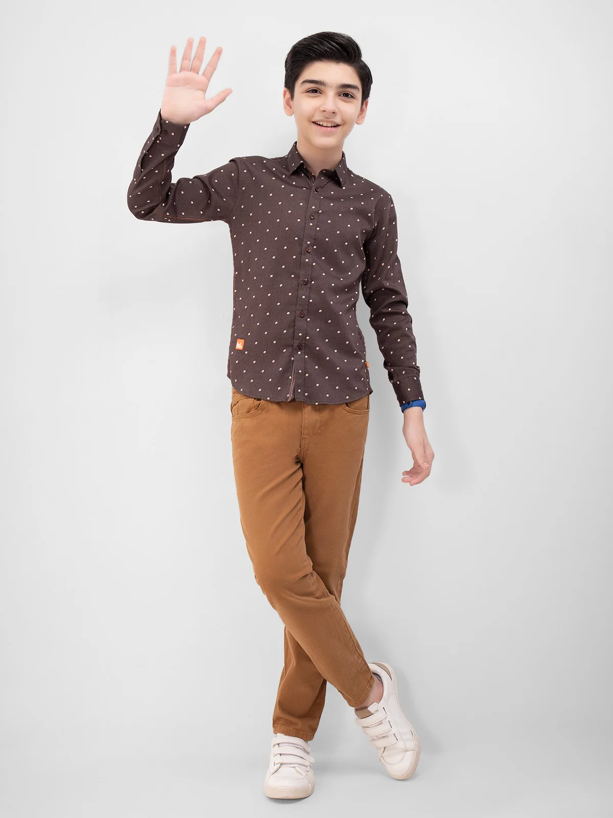 Boy's Dark Brown Shirt - EBTS22-27387 - Image 2