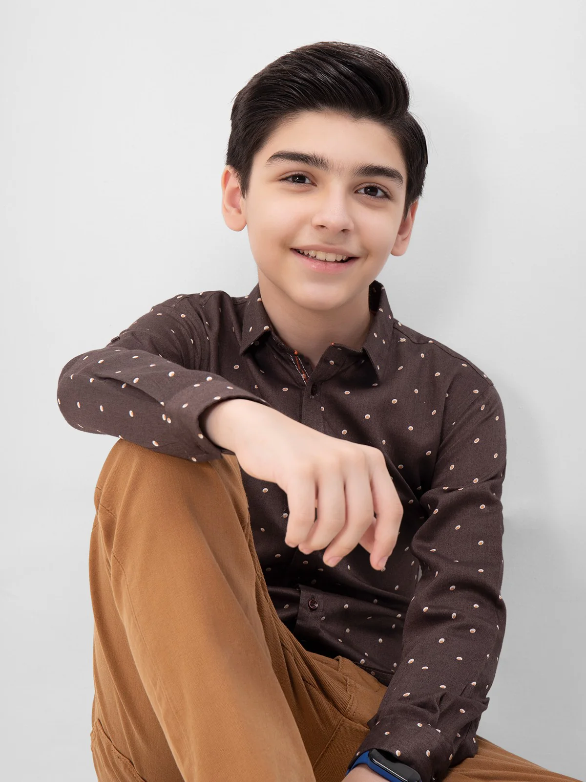 Boy's Dark Brown Shirt - EBTS22-27387 - Image 3