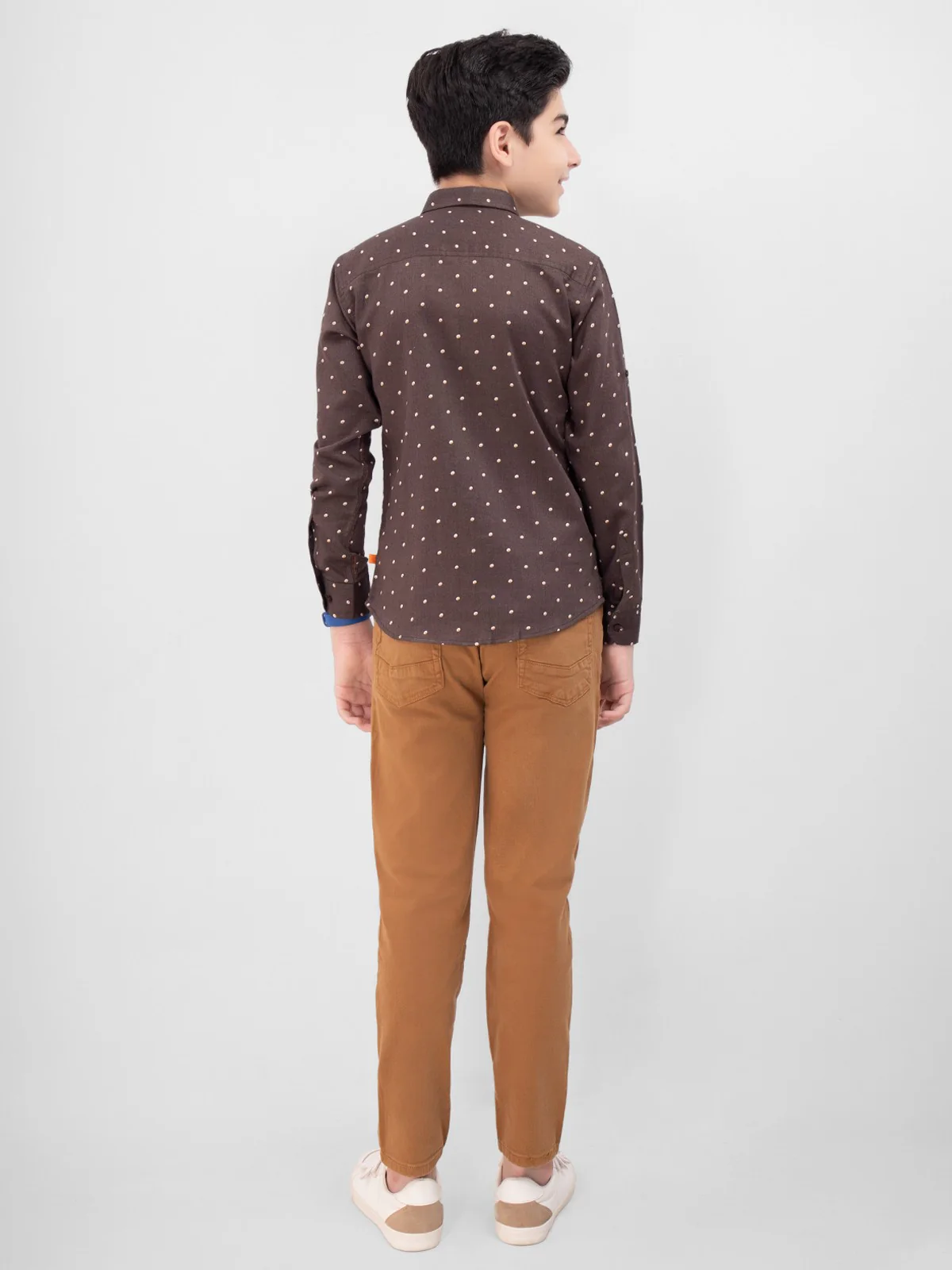 Boy's Dark Brown Shirt - EBTS22-27387 - Image 4