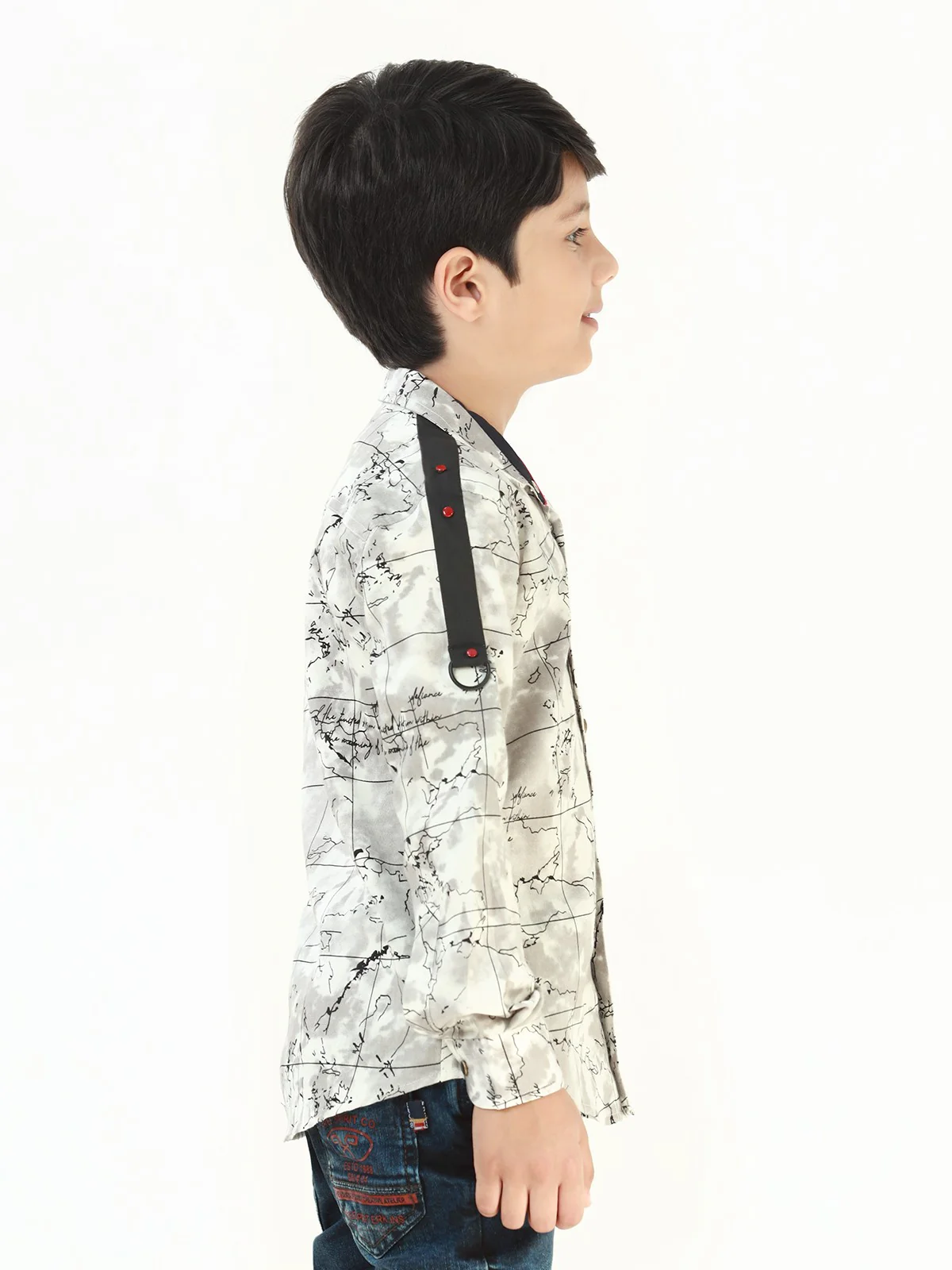 Boy's Grey Shirt - EBTS22-27392 - Image 2