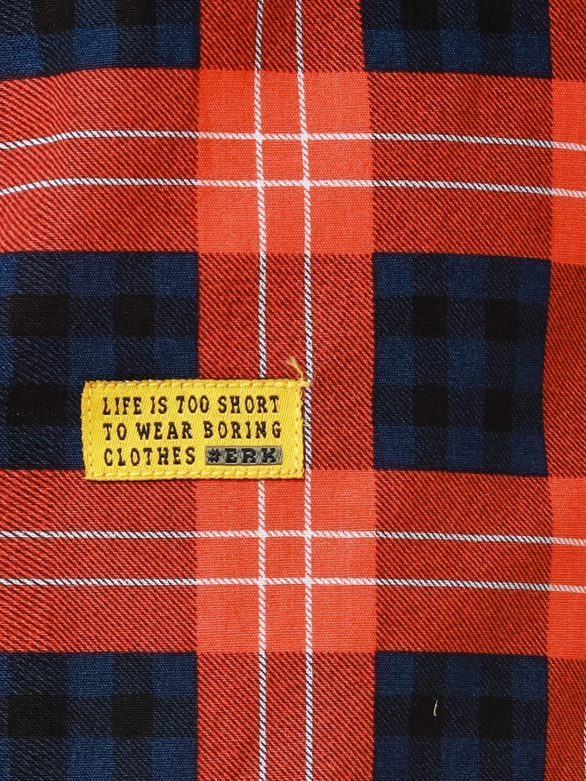 Boy's Rust & Blue Shirt - EBTS22-27398 - Image 4