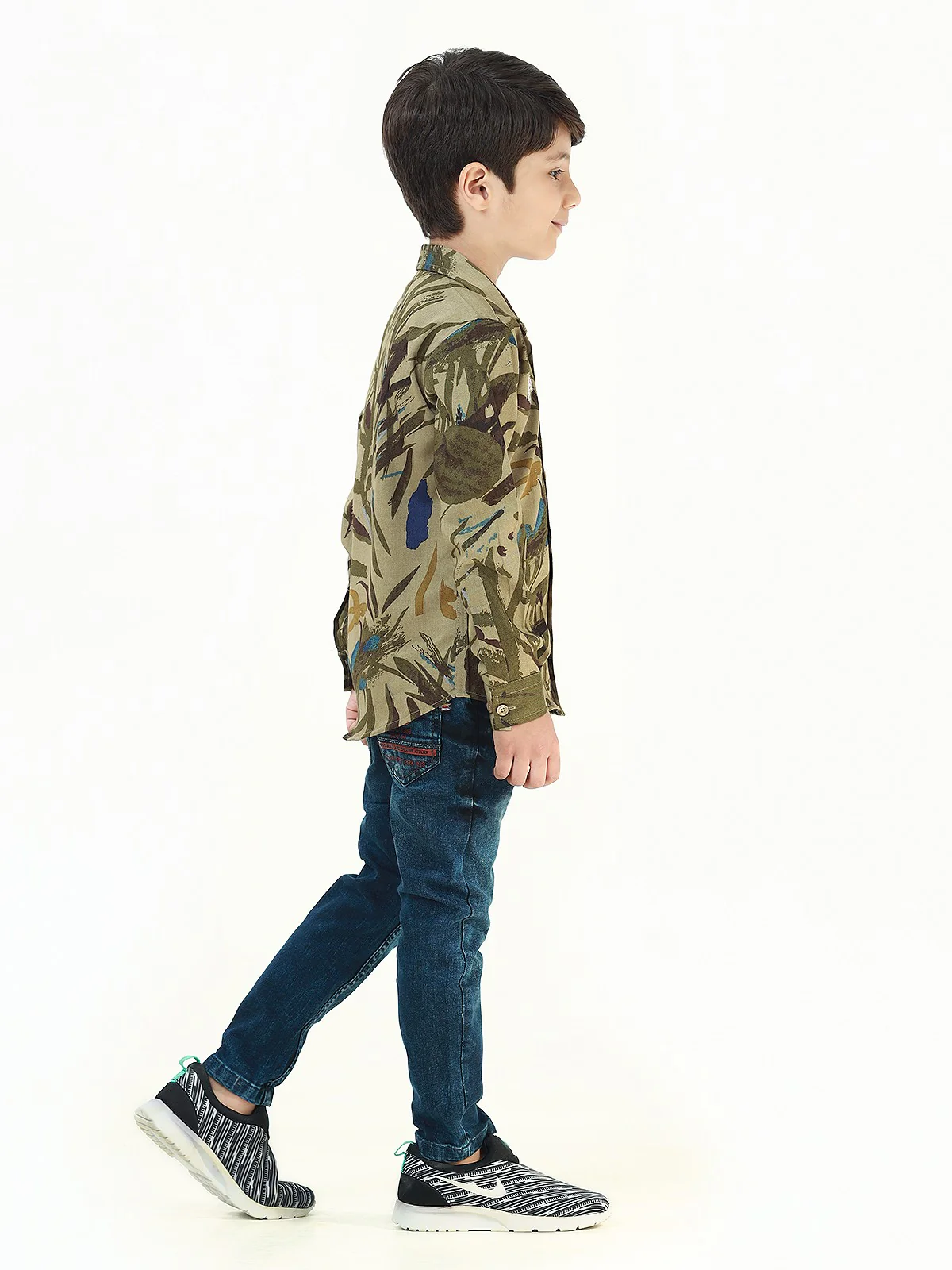 Boy's Olive Shirt - EBTS22-27399 - Image 2