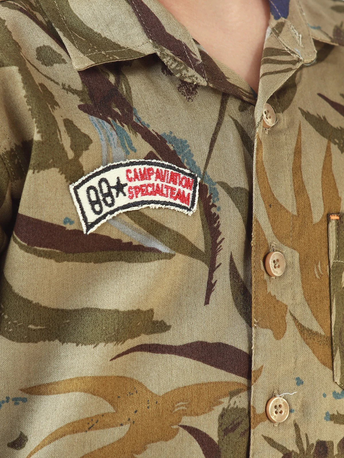Boy's Olive Shirt - EBTS22-27399 - Image 3