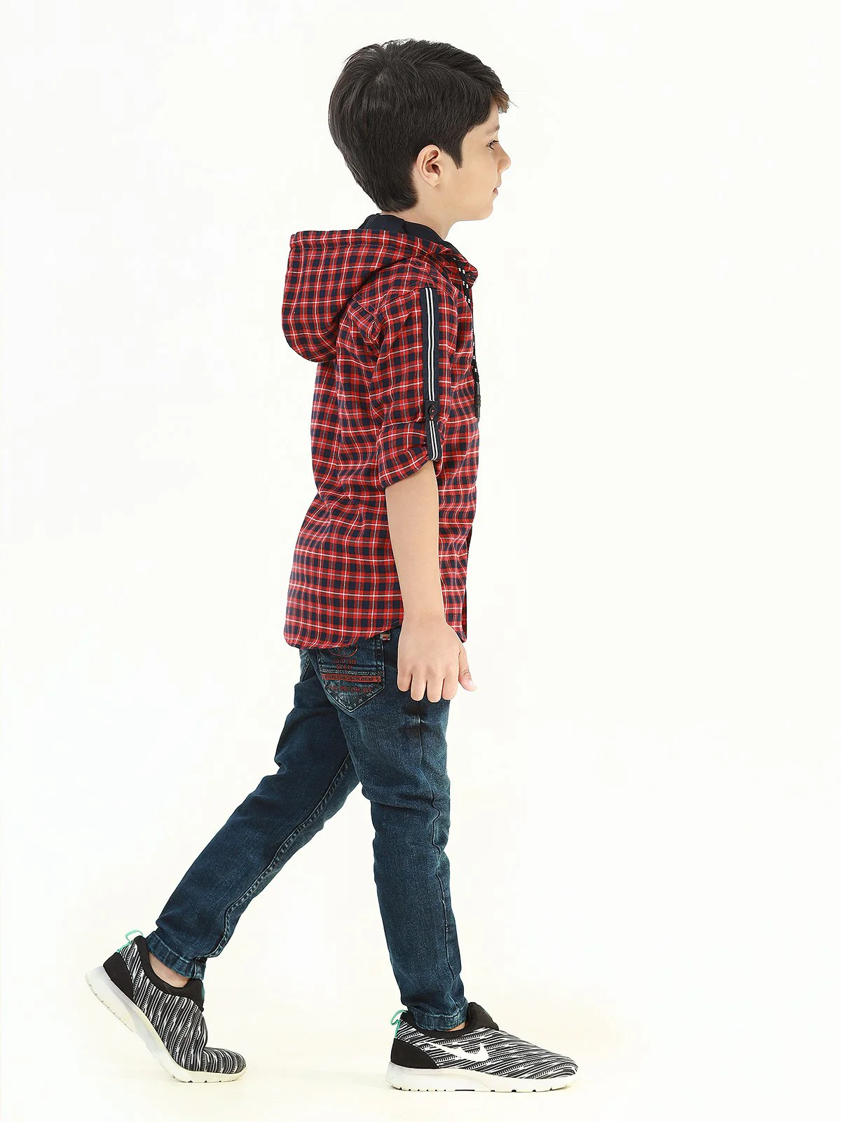 Boy's Rust & Blue Shirt - EBTS22-27401 - Image 2
