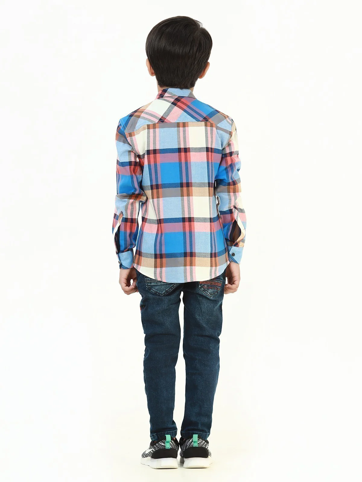 Boy's Blue Multi Shirt - EBTS22-27402 - Image 5